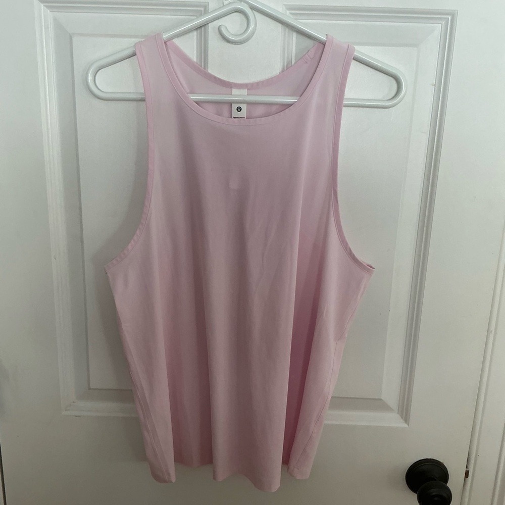 Lululemon Ruched Racerback Tank Top Organza Pink sz large - Picture 3 of 5
